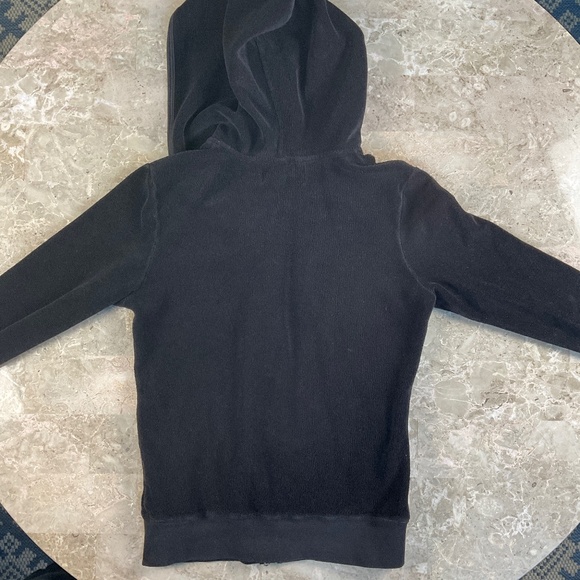 Juicy Couture Black Terry Zipped Hoodie with Pockets Size Small - Picture 7 of 10